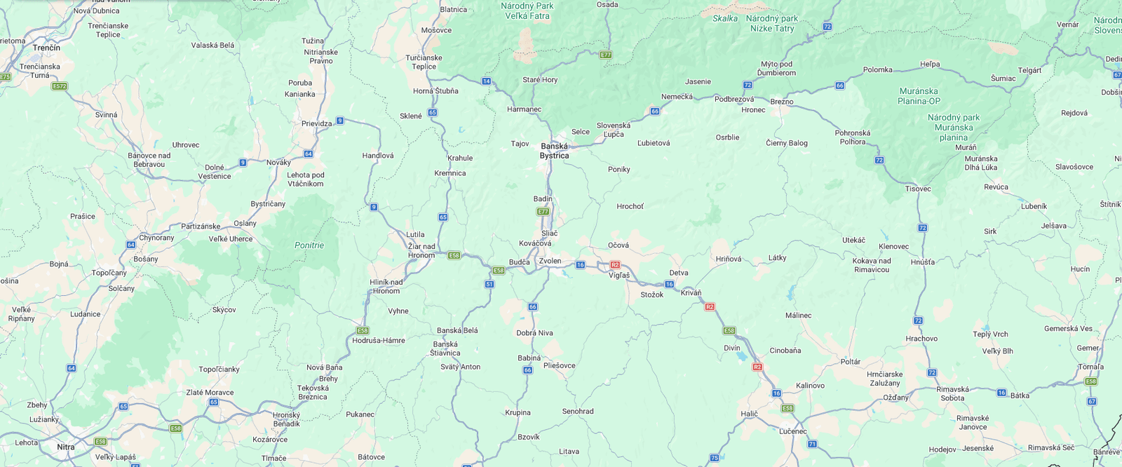 Map showing property listings across Europe