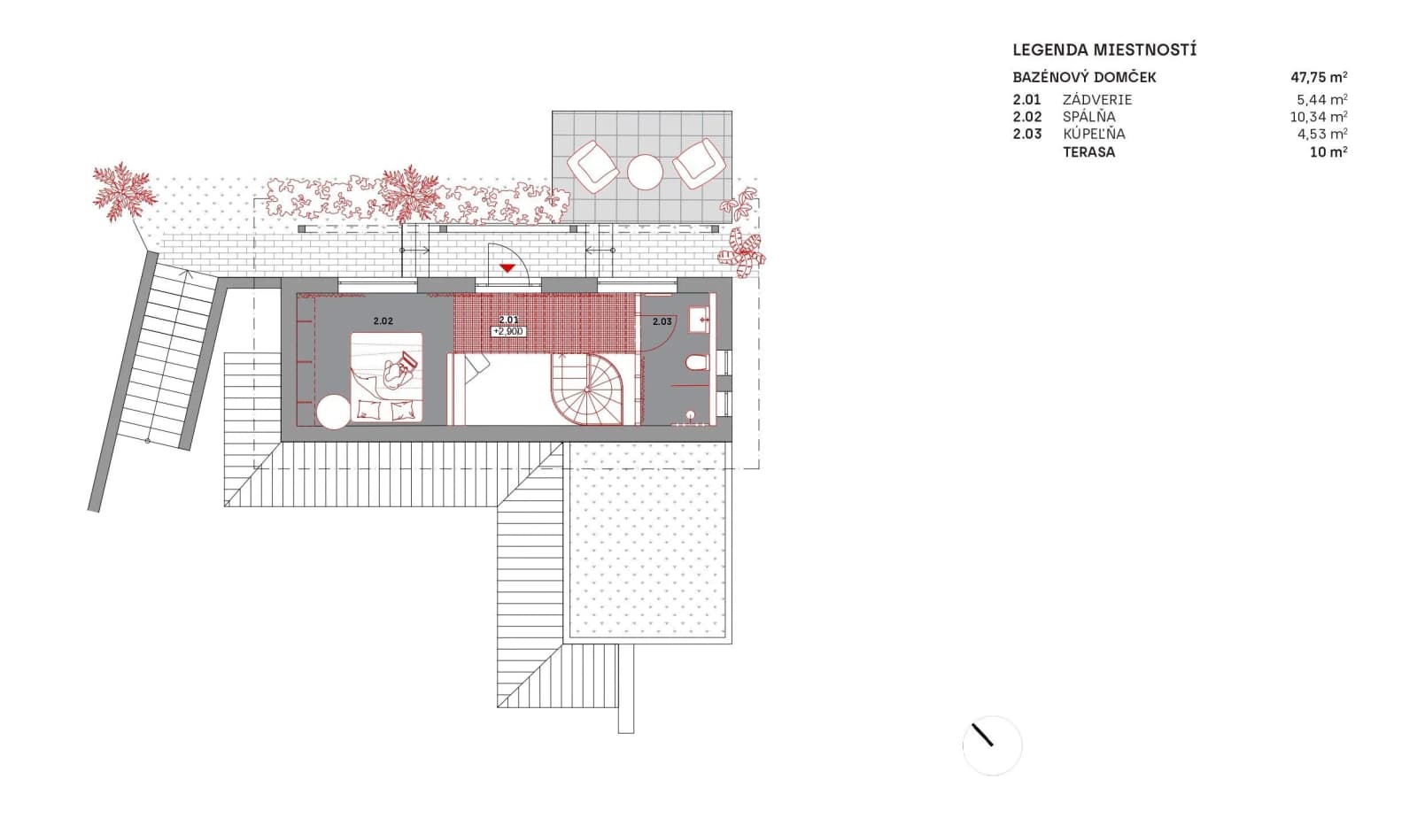 PNORF – 2-izbový dom | Pool Loft | Bazén · Tenis · Rezort | Villa Szondra, Modra – Harmónia - Bild 6