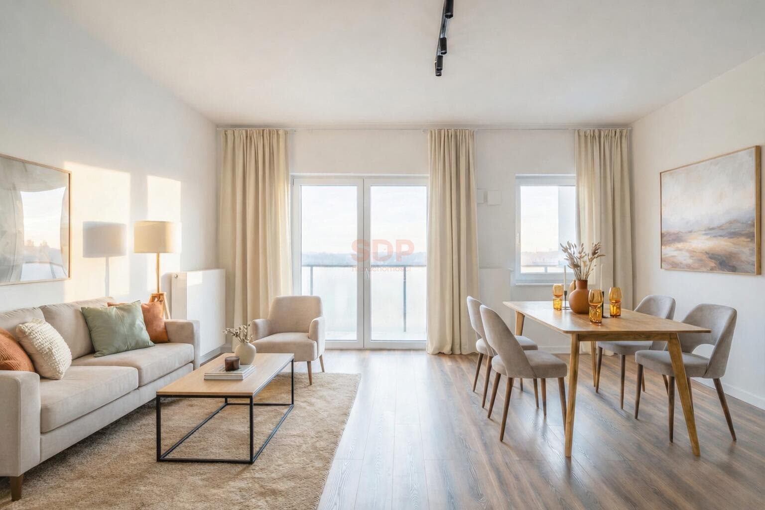 Apartament na Browarach Wrocławskich z tarasem i widokiem na rzekę – billede 1