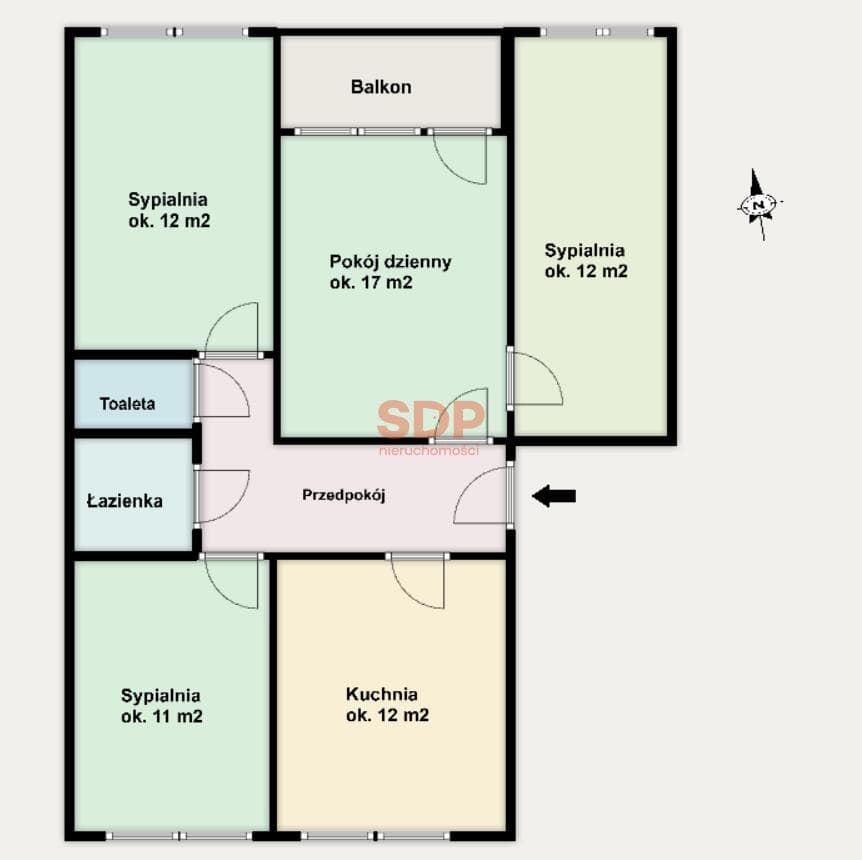 4 pokoje|Do remontu|Balkon|Osobna kuchnia| - Imagen 1