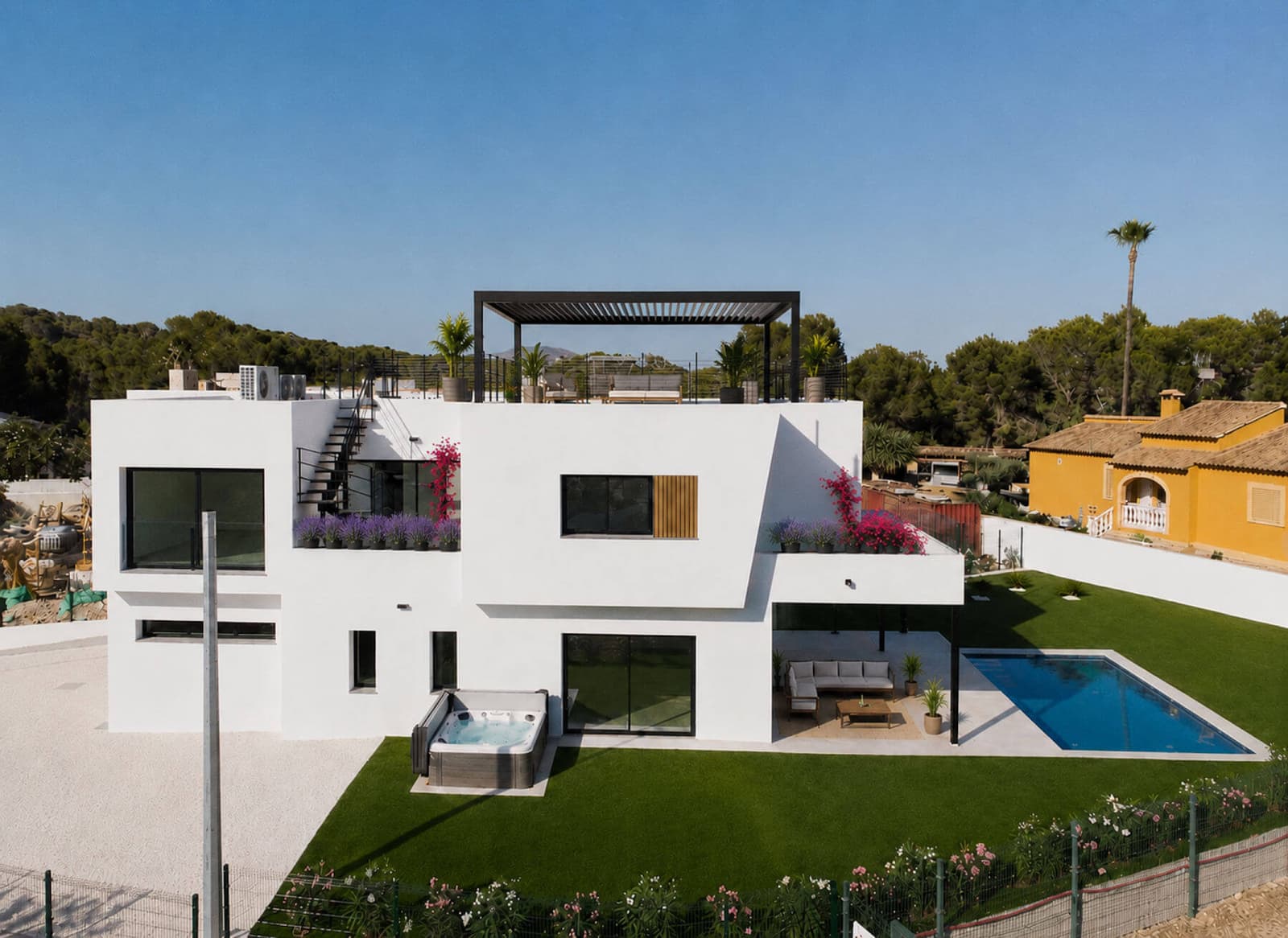 Exclusiva villa de obra nueva con piscina y eficiencia A en Calpe (Gran Sol)