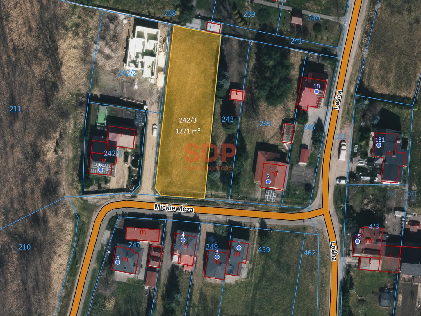 Działka budowlana | MPZP | 1271m2 | Ossy (gm. Ożarowice) — Изображение 1