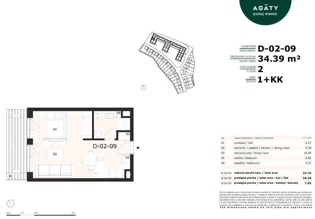 moderný a útulný 1i apartmán s odpočtom DPH, v projekte AGÁTY - Obrázek 20