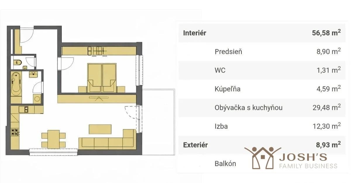 Moderný 2-izbový byt s veľkým balkónom a 2 parkovacími miestami v novostavbe – Kostolište pri - Image 8