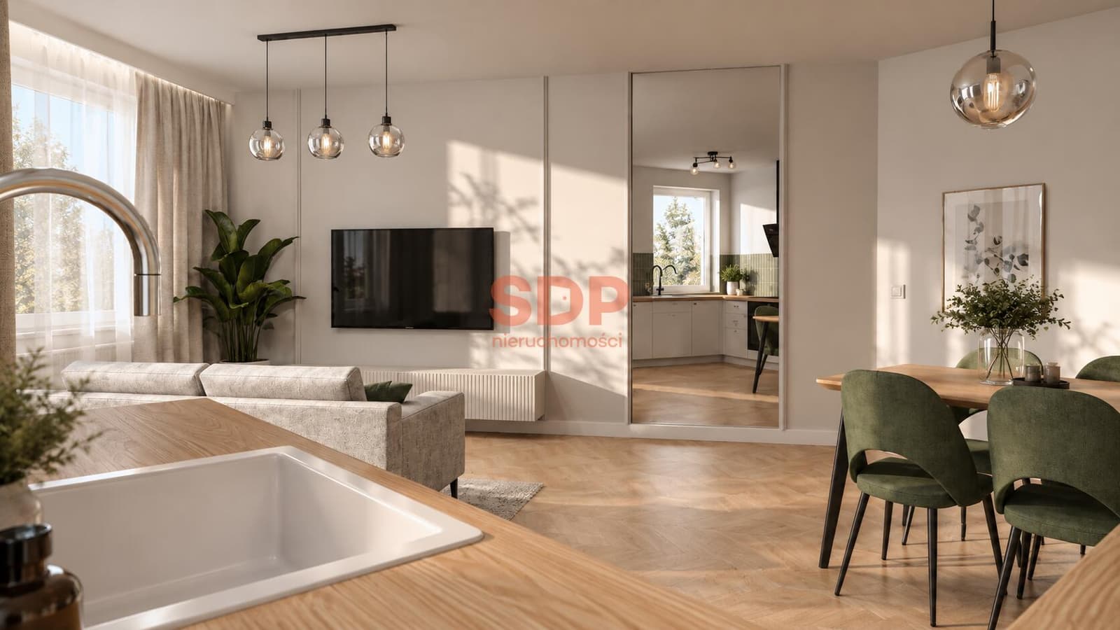 Słoneczne 3 pokoje | 52,45 m² | Południk 17 | wykończenie wg. projektu - снимка 1