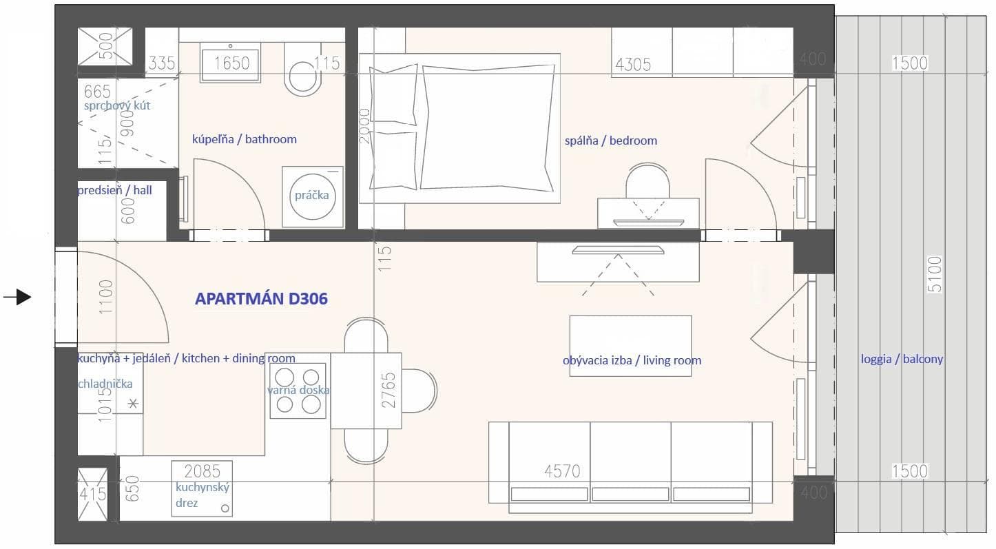 moderný a útulný 2i apartmán s odpočtom DPH, v projekte AGÁTY - Obrázek 18