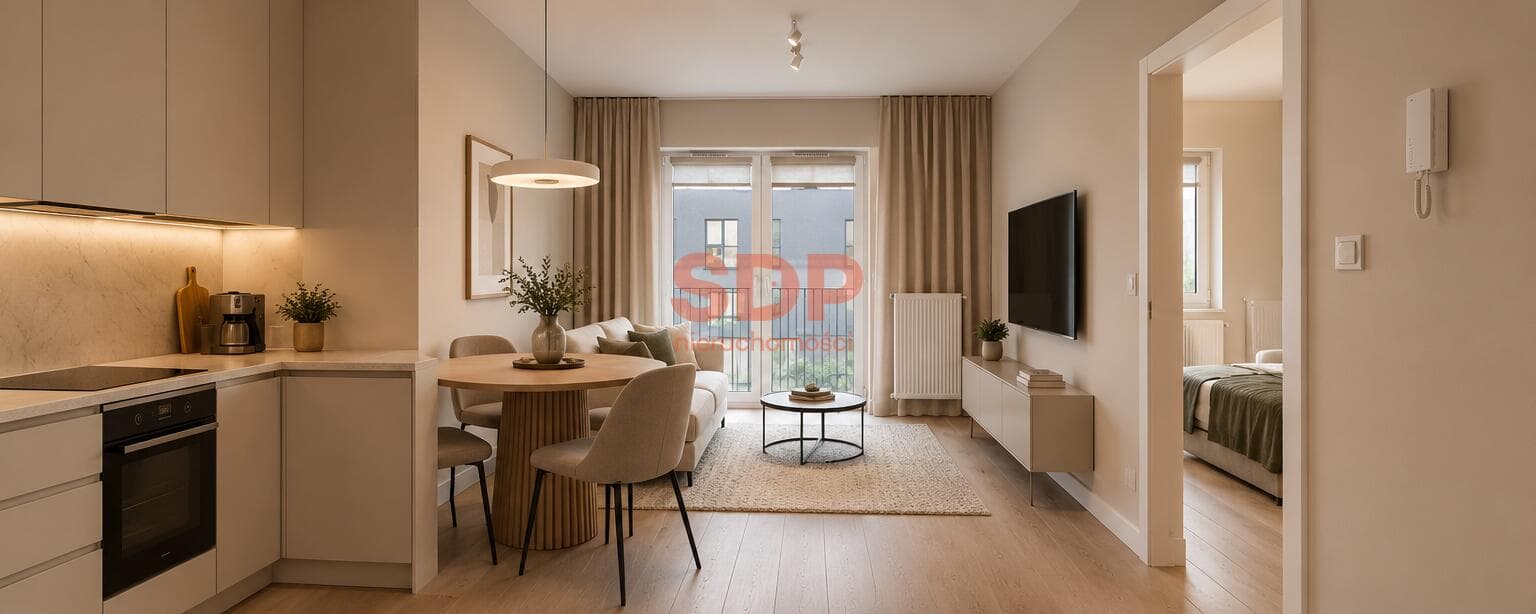 2 pokoje | 39,51 m² | BOHO | ul. Wodna | Łódź Fabryczna | EC1