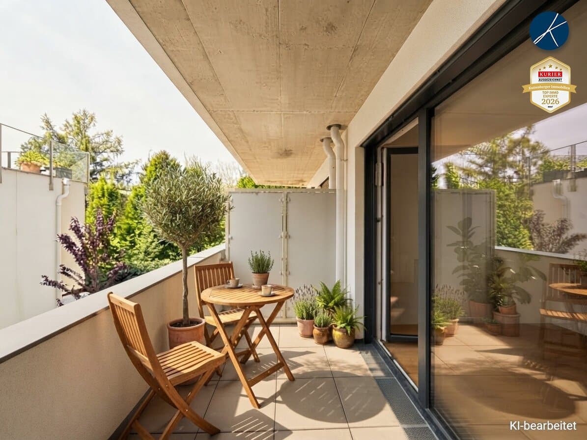 Erstbezug: 3-Zimmer-Wohnung mit südseitgem Balkon