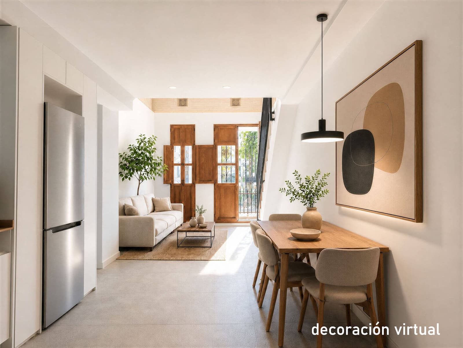 Piso exclusivo de diseño de 79 m² con altillo y luz todo el día en El Cabanyal