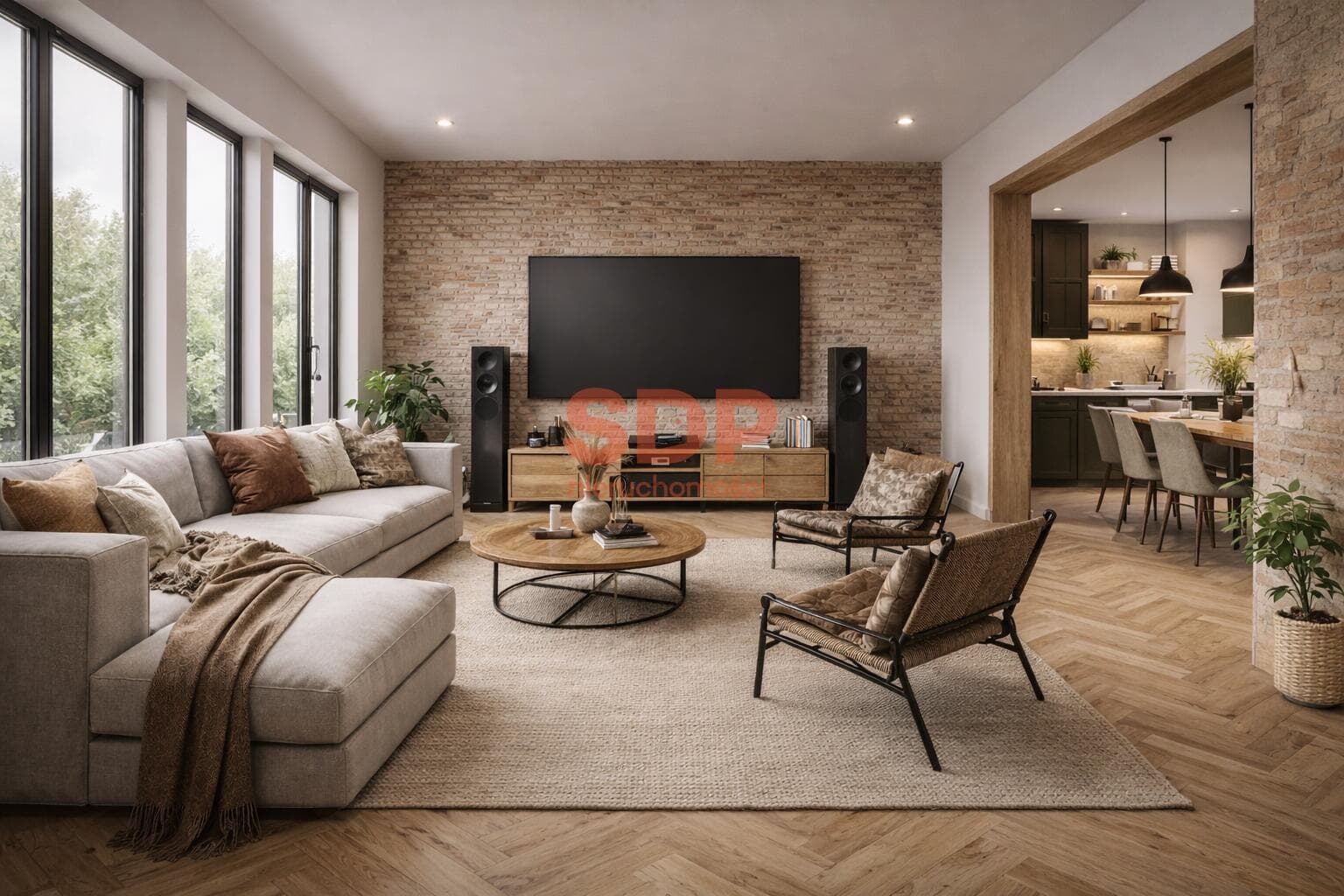 Apartament 3-poziomowy z prywatnym tarasem na dachu w centrum. – pilt 1