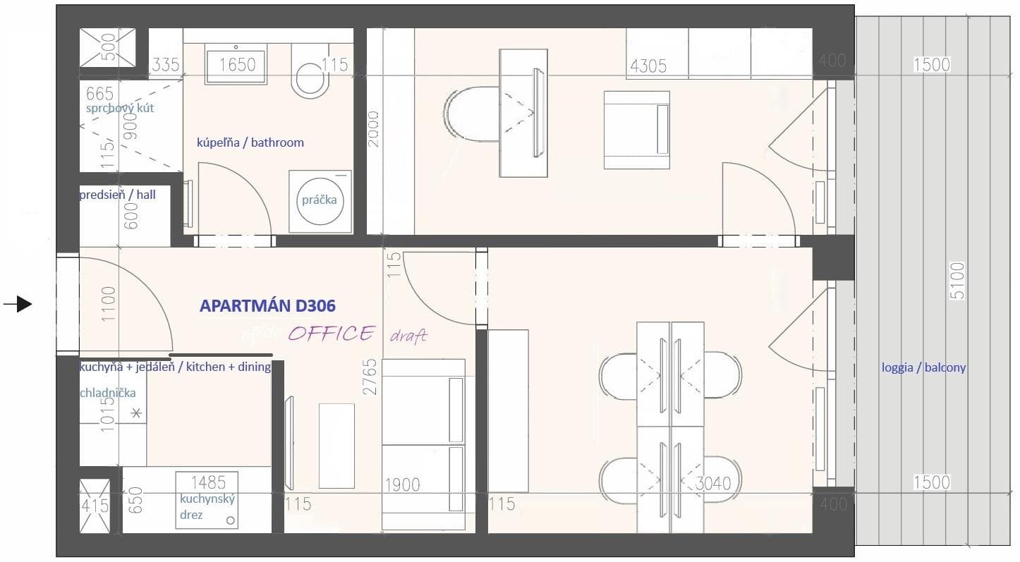 moderný a prakticky 2i apartmán - kancelária, s odpočtom DPH, v novostavbe AGÁTY - Obrázek 22